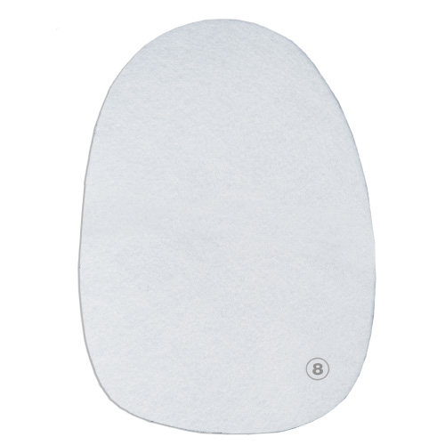 #8 White Microfiber Universal Slide Pad