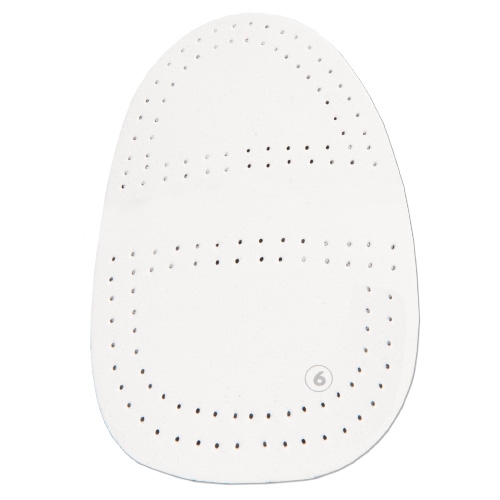 #6 Perforated White Microfiber Universal Slide Pad